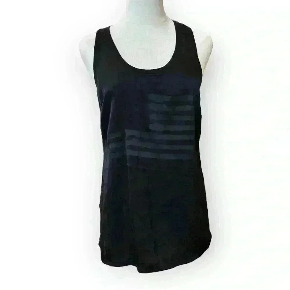 William Rast Black Racerback Top - Picture 3 of 10